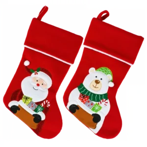 bottes rouge 2ass de la marque NOEL EN FOLIE. Réf. NBDQ210.